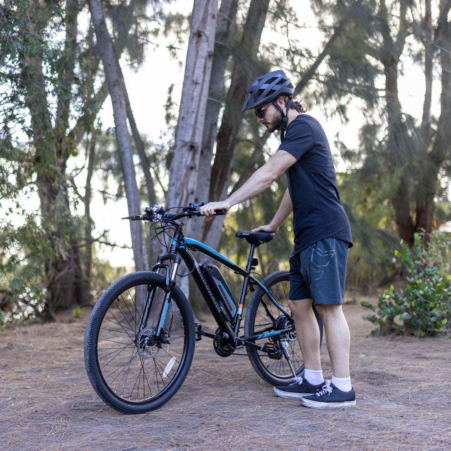 Rockshark Electric Mountain Bike, Adult, 27 inch Frame