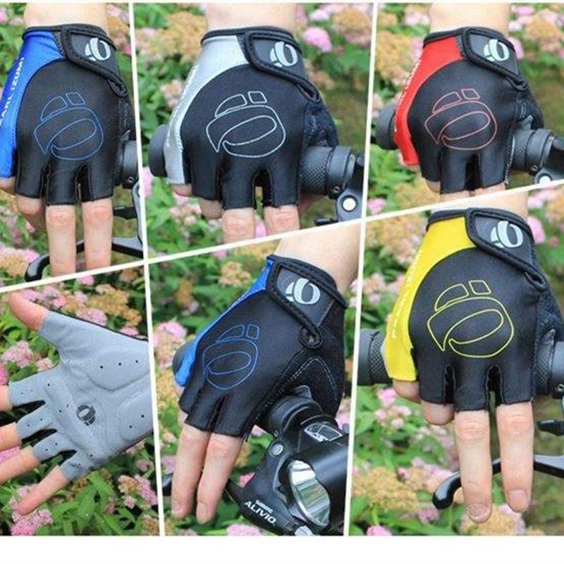 Gel Half Finger Cycling Gloves, Anti-Slip Anti-Sweat Anti-Shock, Bike Gloves