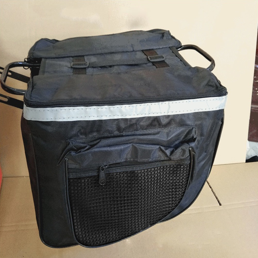 Double Sided Pannier Bag, Bicycle Saddle Bag, Bike Storage