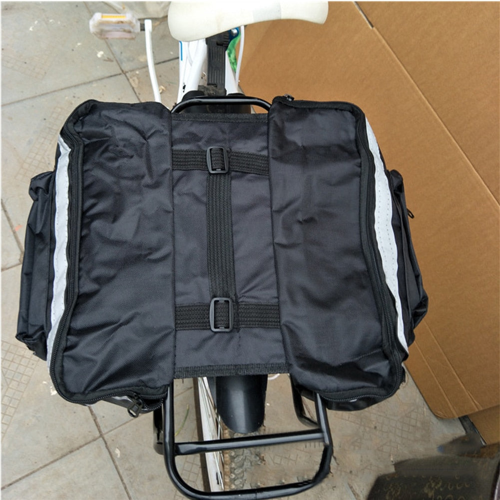 Double Sided Pannier Bag, Bicycle Saddle Bag, Bike Storage