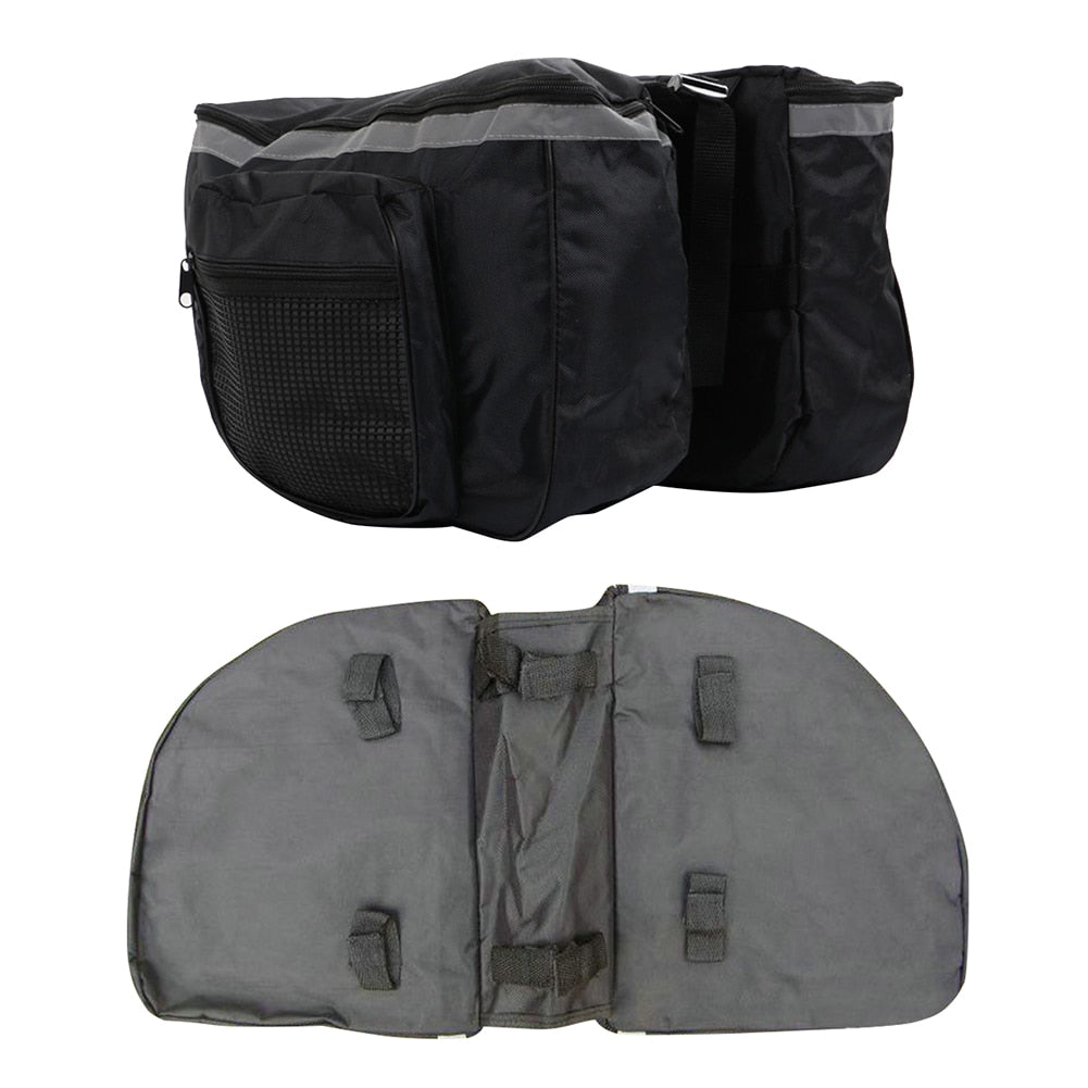 Double Sided Pannier Bag, Bicycle Saddle Bag, Bike Storage